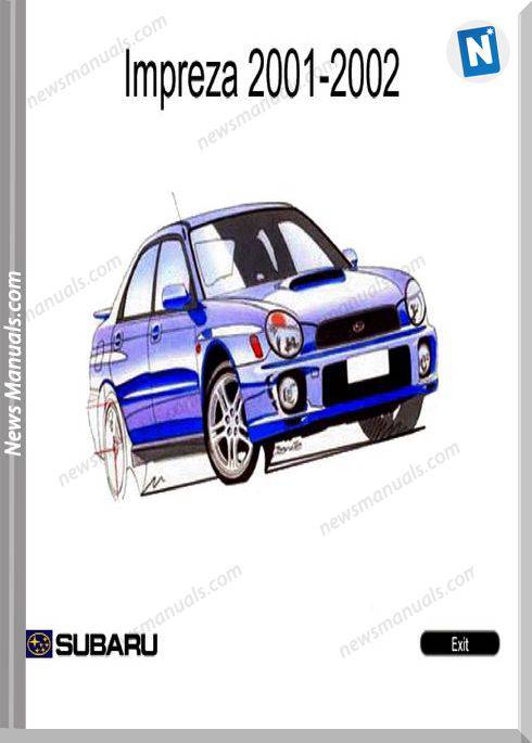Subaru Impreza G11 2001 Year English Service Manual