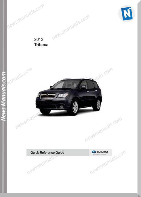 Subaru Tribeca 2012 Owners Manual