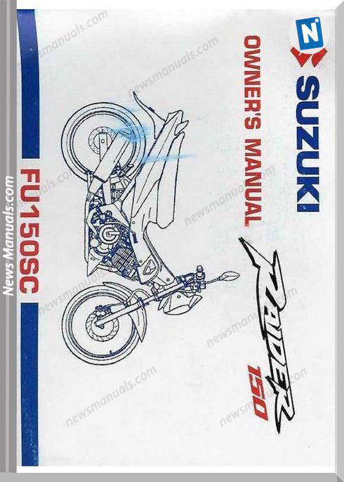 Suzuki Raider Owners Manual Fu150Sc