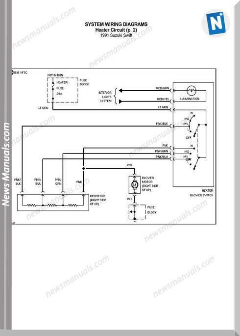 Suzuki Swift 1991 Wiring Diagrams