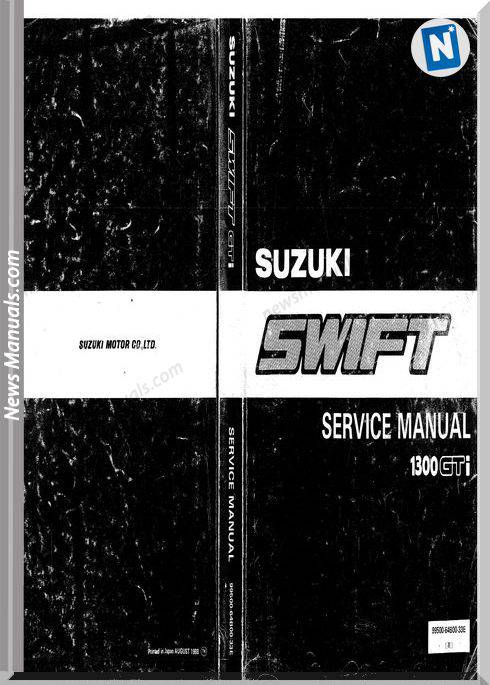 Suzuki Swift Gti 1989 Shop Manual