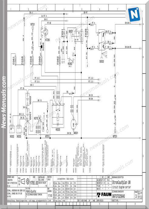 Tadano Faun Tf90G-4 Circuit Diagram