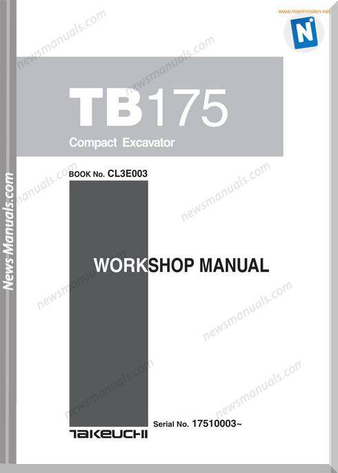 Takeuchi tb 175 Workshopmanual Sec Wat