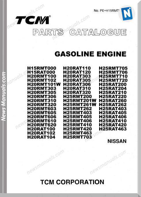 Tcm Forlift H15 20 25Rmt Rat Engine 06.2003 Part Manual