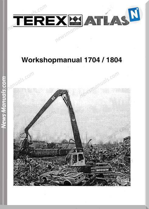 Terex Atlas 1704 1804 Excavator Service Manual