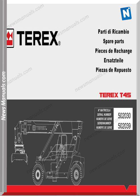 Terex Crane T45 Spare Parts Catalogue