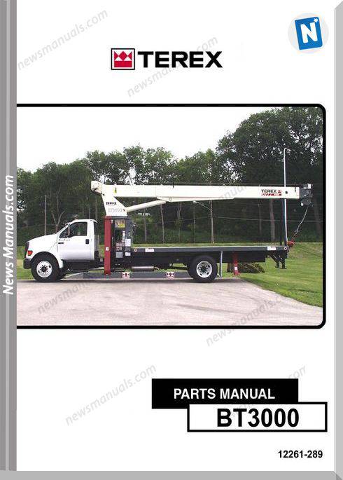 Terex Cranes Bt3000 Boom Trucks Parts Manual