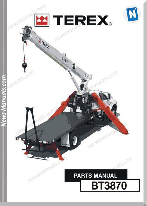 Terex Cranes Bt3870 Boom Trucks Parts Manual