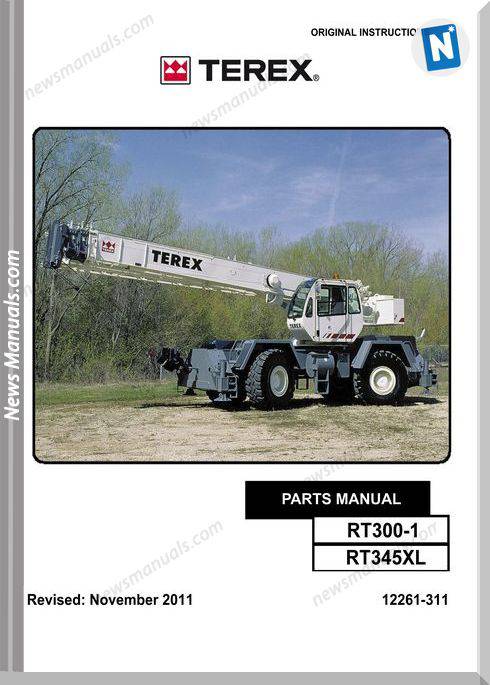 Terex Cranes Rt300-1 Rt345Xl Parts Manual