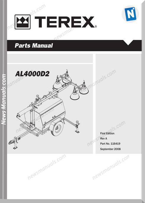 Terex Genie Al4000 Parts Manual