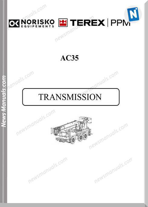 Terex Ppm Ac35 Transmission Service Manual For Crane