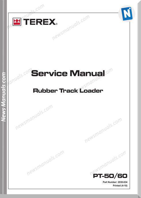 Terex Pt-50,60 Rubber Track Loader Service Manual