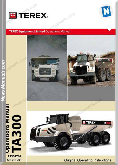 Terex Ta300T4 15504764 Ohe 11001 Operator Manual
