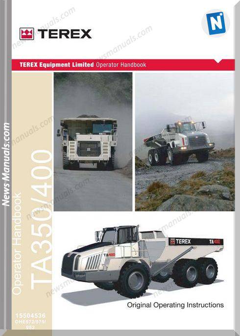 Terex Ta350 Ta400 A972 975 982 Op Operator Manual