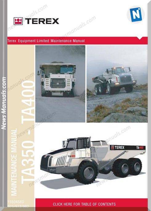 Terex Ta350 Ta400 Sm975 972 982 Maintenance Manual