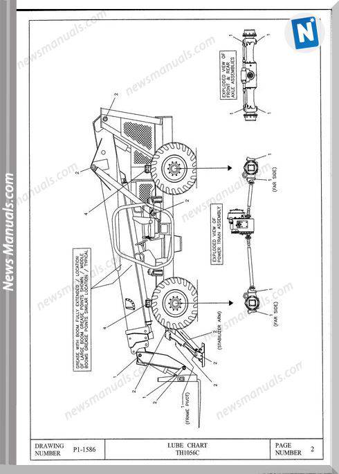 Terex Th1056C Models Parts Catalogue Manuals