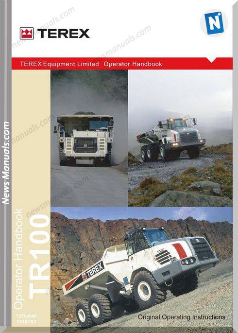 Terex Tr100 T783 Op Operator Manual