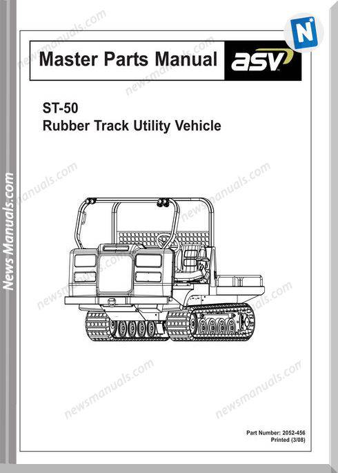 Terex Track Loaders St-50 Master 10-09 Parts Manual