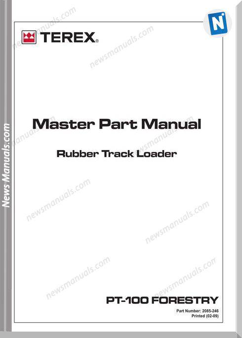Terex Track Loaders Us Pt-100 Forestry 2010 Part Manual