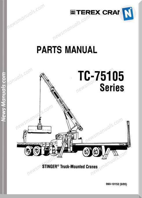 Terex Trucks Cranes Tc 75105 Parts Manual