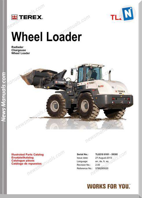 Terex Wheel Loaders Tl210 0101-X El-5 Part Manual