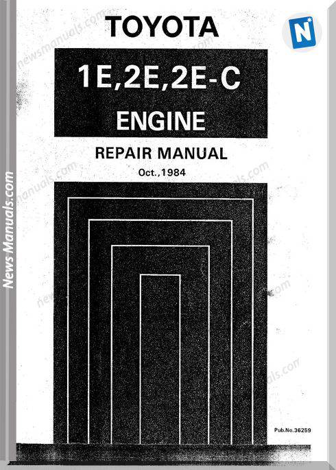 Toyota 1E 2E Repair Manual