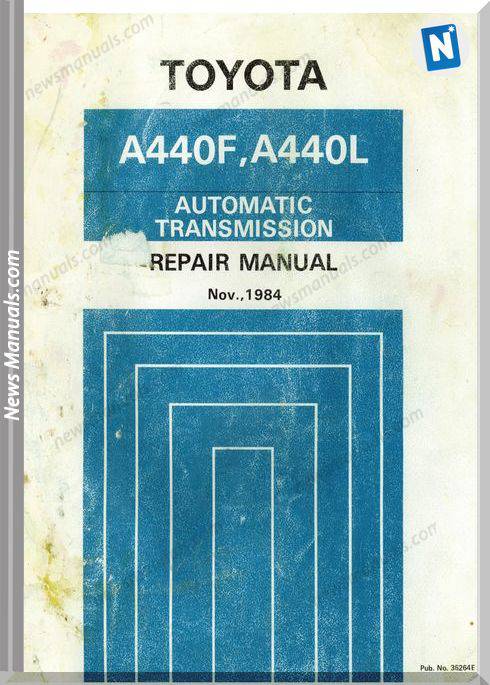 Toyota A440F A440L Transmission Repair Manual