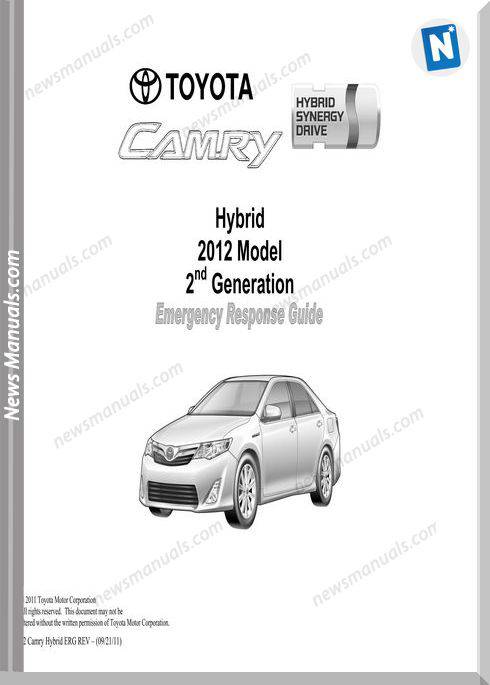 Toyota Camry Hybrid Hv 2012 Emergency Respond Guide
