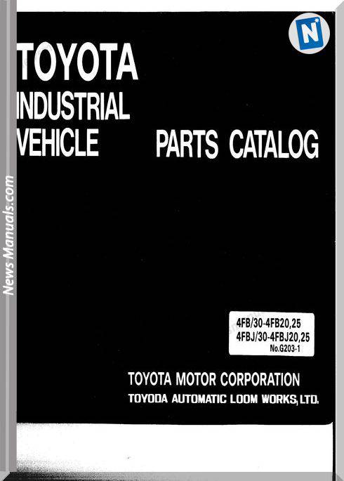 Toyota Forklift 4Fb20,25 30-4Fb20,25 4Fbj20,25 Parts