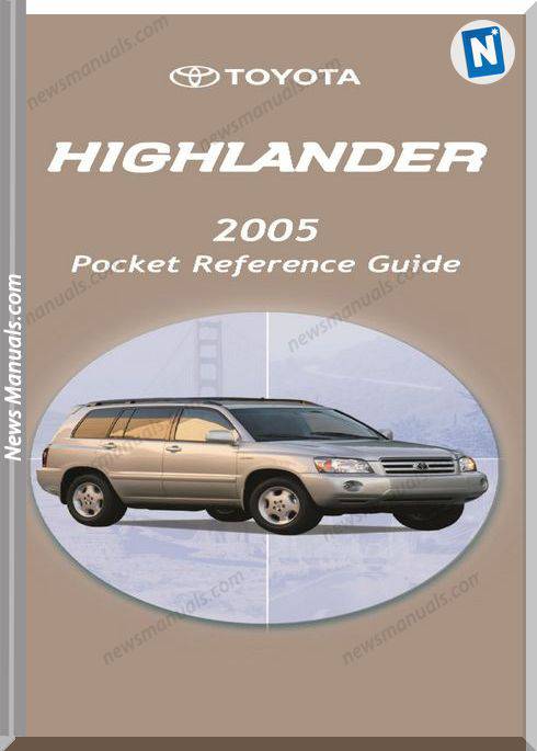 Toyota Highlander 2005 Pocket Reference Guide