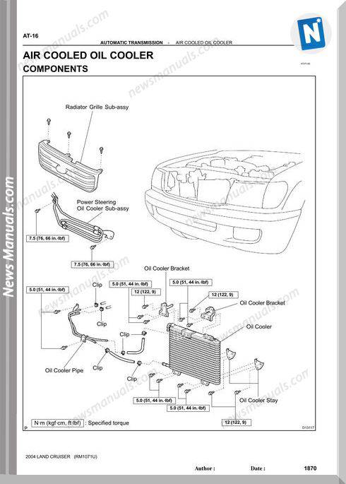 Toyota Land Cruiser 1998 2007 Transmission Repair Manual
