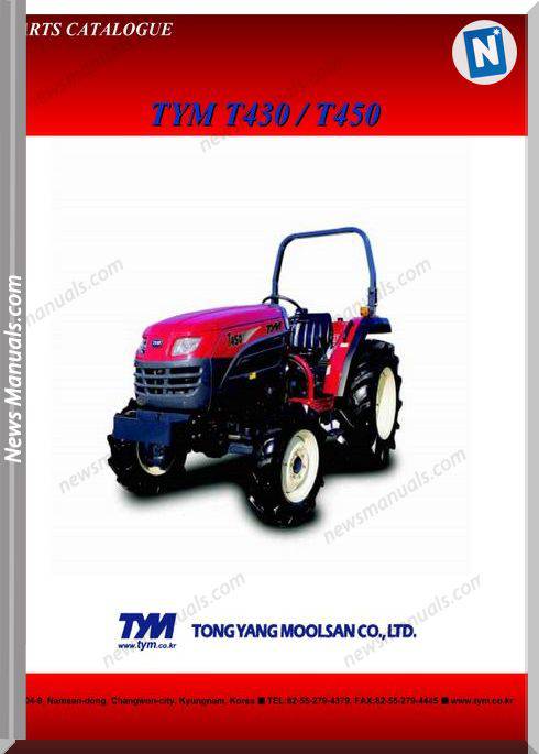 Tym T450 T430 Parts Catalog