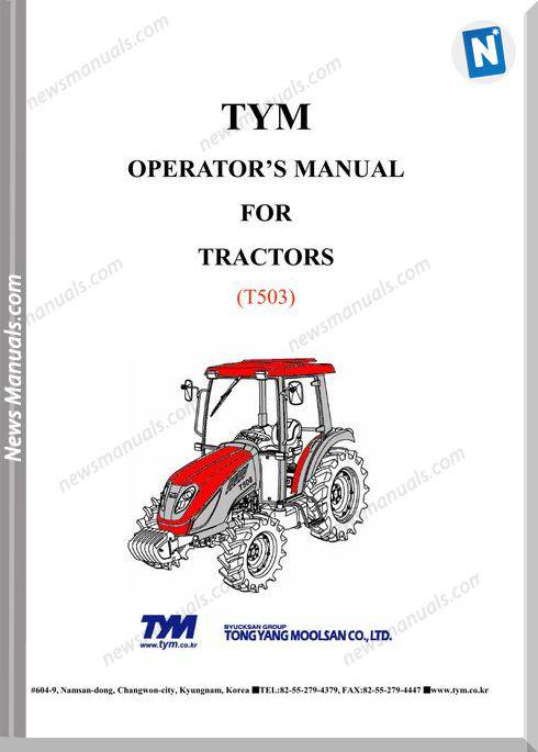 Tym T503 Models Operation Manual