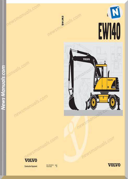 Volvo Excavator Ew140 Operator Manual