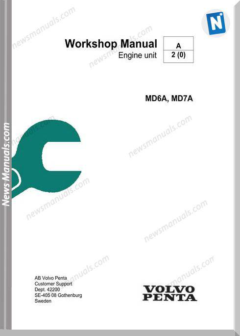 Volvo Penta Md6A Md7A Workshop Manual
