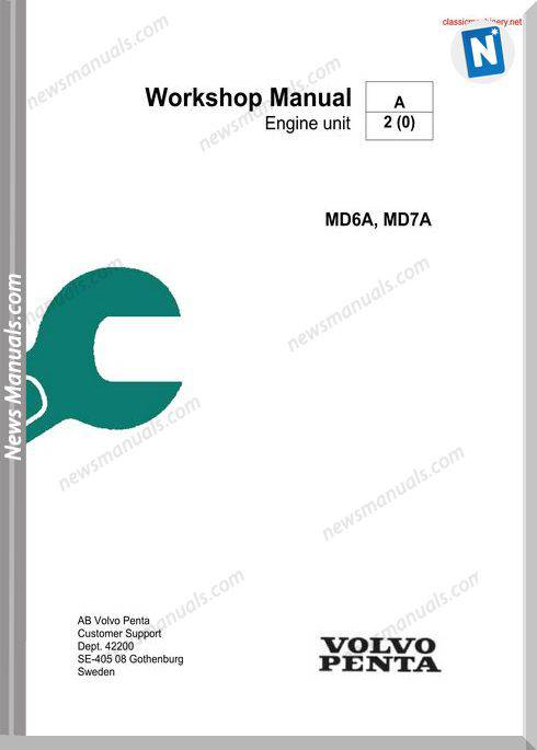 Volvo Penta Md6Amd7A Workshop Manual