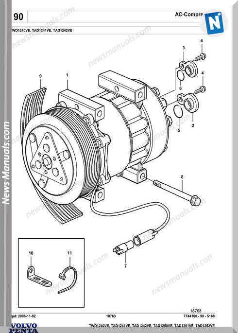 Volvo Penta Tad1250Ve Spare Parts Manual