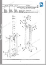 White Fork Lift Simplex Low Free Uprights Parts Catalog