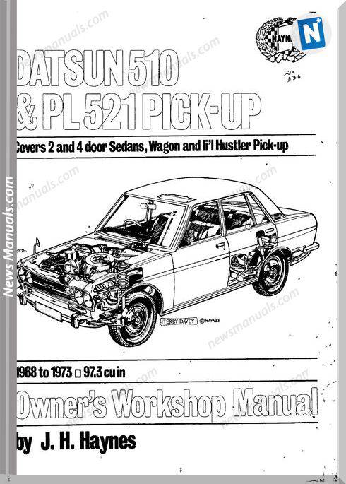 Workshop Manual Datsun 510 Pl521 Pick Up 1968 73