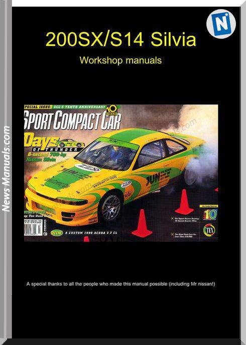 Workshop Manual Nissan 200Sx S14 Silvia