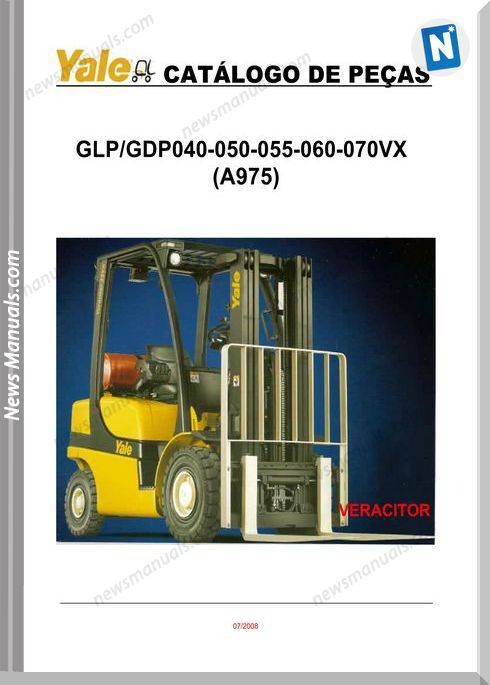 Yale Glp Gdp 040 050 055 060 070Vx A975 Parts Manual