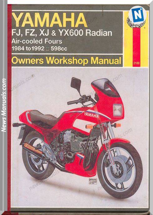 Yamaha Fj Fz Xj Yx600 84 92 Service Manual