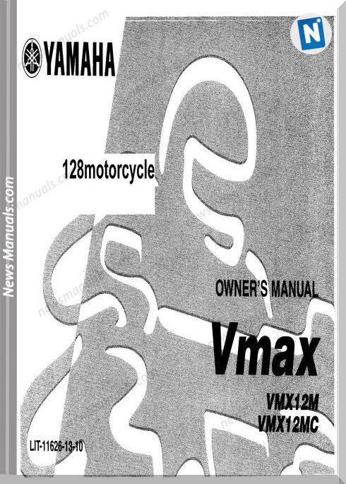 Yamaha Vmax Vmx12(M Mc) Owners Manual