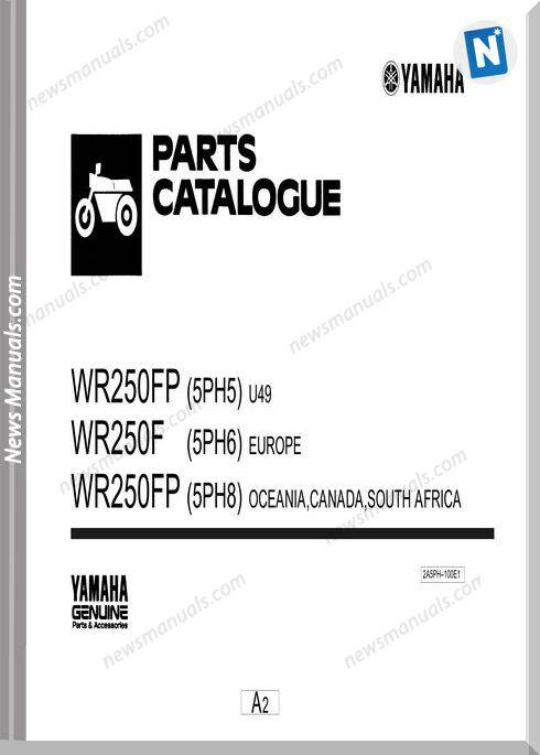 Yamaha Wr250 Parts Catalogue