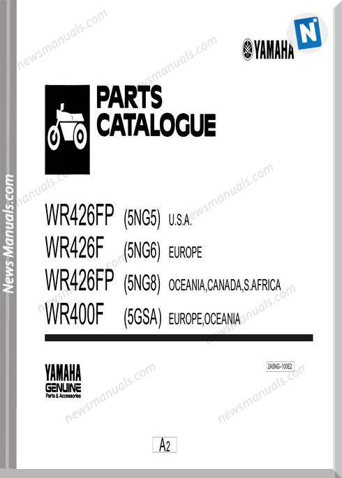 Yamaha Wr426 Parts Catalogue