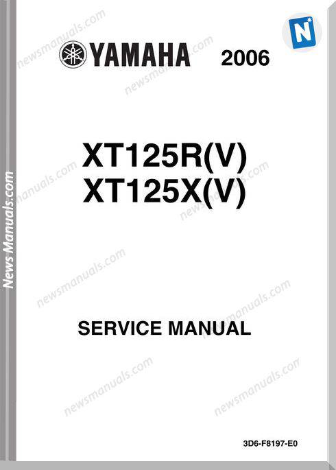 Yamaha Xt 125 Service Manual