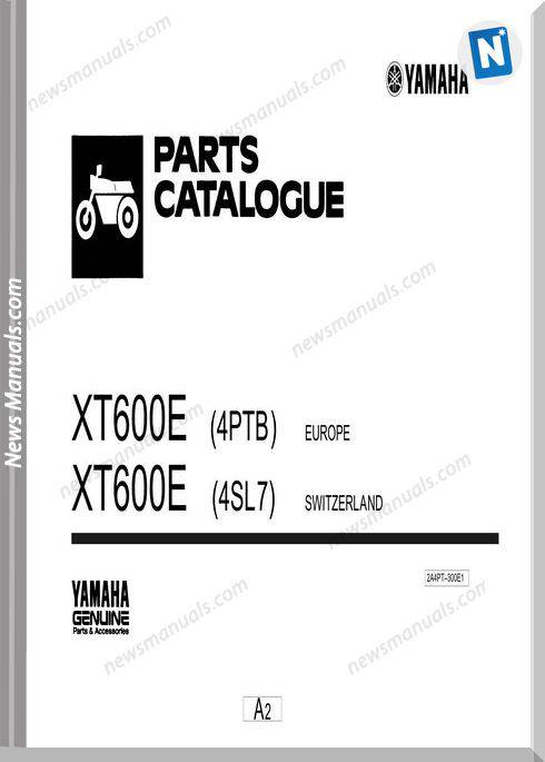 Yamaha Xt600E Parts Catalogue