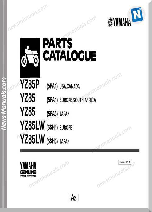 Yamaha Yz85 Parts Catalogue