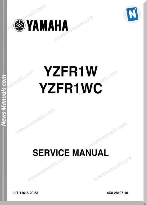 Yamaha Yzfr1 2007 R1 Service Manual