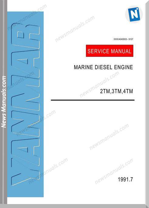 Yanmar 2Tm 3Tm 4Tm Workshop Manual